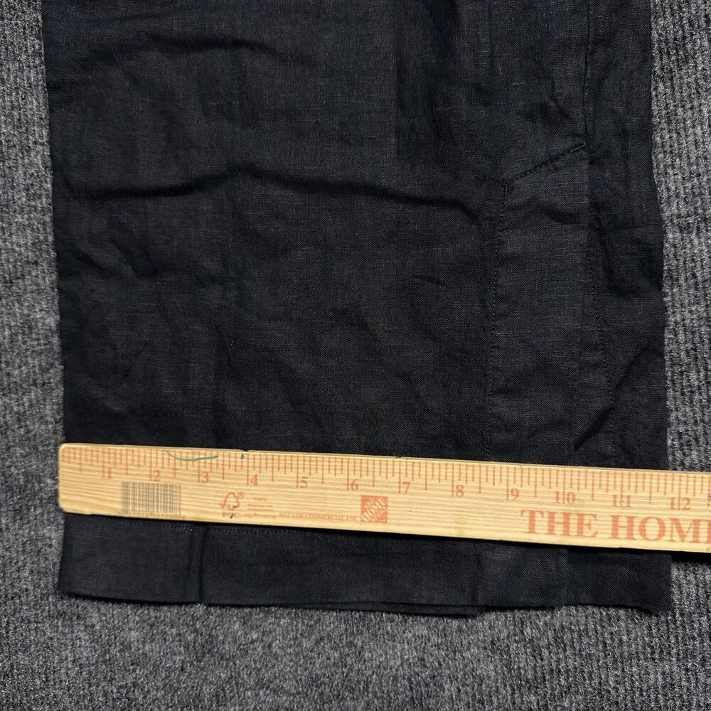 Athleta Black Straight-Leg Drawstring Pants with Front Slit - Picture 16 of 16